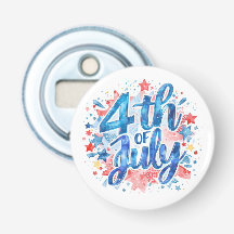 Aquarela 4 de Julho Patriótica