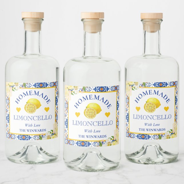 Aquarela Amarelo e Azul Limoncello (Garrafas)