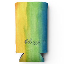 Aquarela Arco-Íris Colorido Personalizado