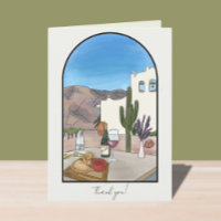 Aquarela Argentina Salta Cartões de agradecimentos