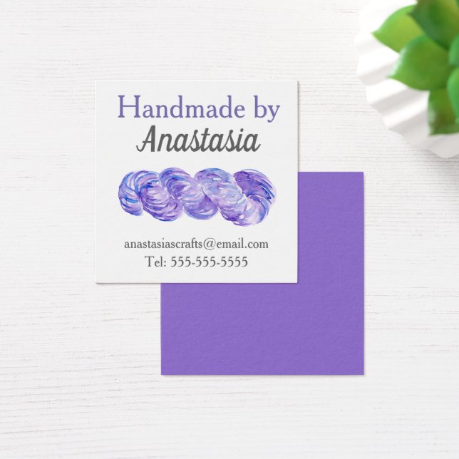 Aquarela Artesanato Roxo Feita à Mão (Mesa)