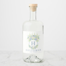 Aquarela Azul e Branco Hydrangea Crest