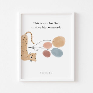 aquarela boho bíblia poster