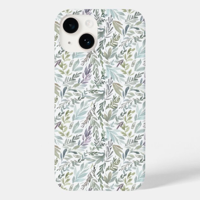 Aquarela Botânica Verde Azul (Verso)