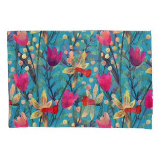 Aquarela Brilhante: Design Floral Sem Costura.