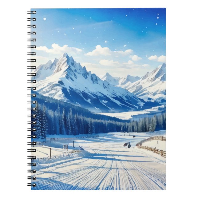 aquarela caderno desportivo de inverno (Frente)
