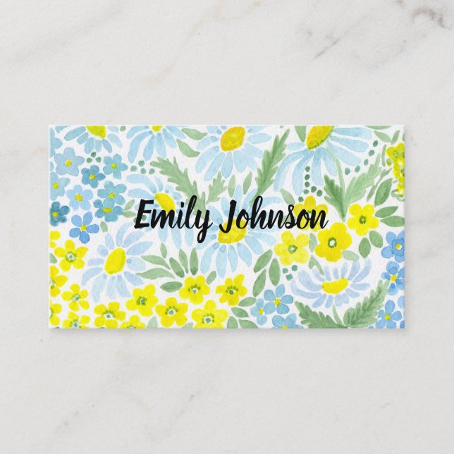 Aquarela, cartão pessoal (Frente)