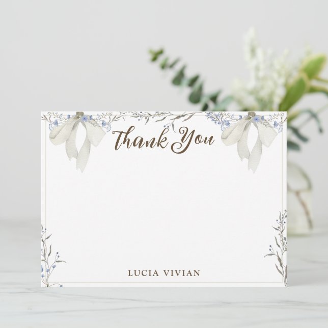 Aquarela Coração e Cereja No Cartões de agradecime (Em pé/Frente)