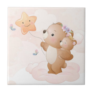Aquarela Cute Rainbow Mouse Arte Animal Cerâmica T