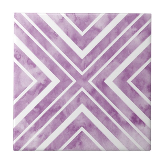 Aquarela de ameixa Molhada Geométrica (Frente)