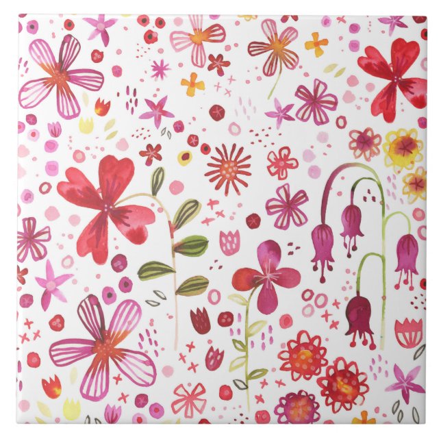 Aquarela de Flor Selvagem (Frente)