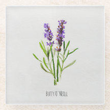 Aquarela de Lavanda Botânica de Jilly