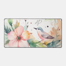 Aquarela de pássaros personalizada