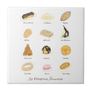 Aquarela de Pâtisserie Françaises