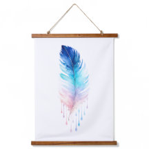 Aquarela de Pena Ombre Azul