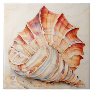 Aquarela de Shell do Mar