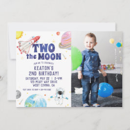 Aquarela Dois do Convite de Aniversário do Espaço