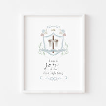 Aquarela é um filho de Deus com poster cruzado