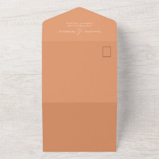 Aquarela Floral Elegante Peach