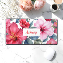 Aquarela Floral Rosa Vermelho 