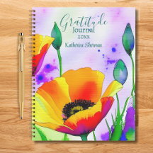 Aquarela Flores Amarelas da Califórnia Gratidão