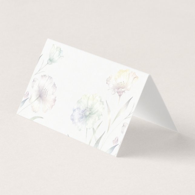 Aquarela Flores Silvestres Pastéis Macios (Frente)