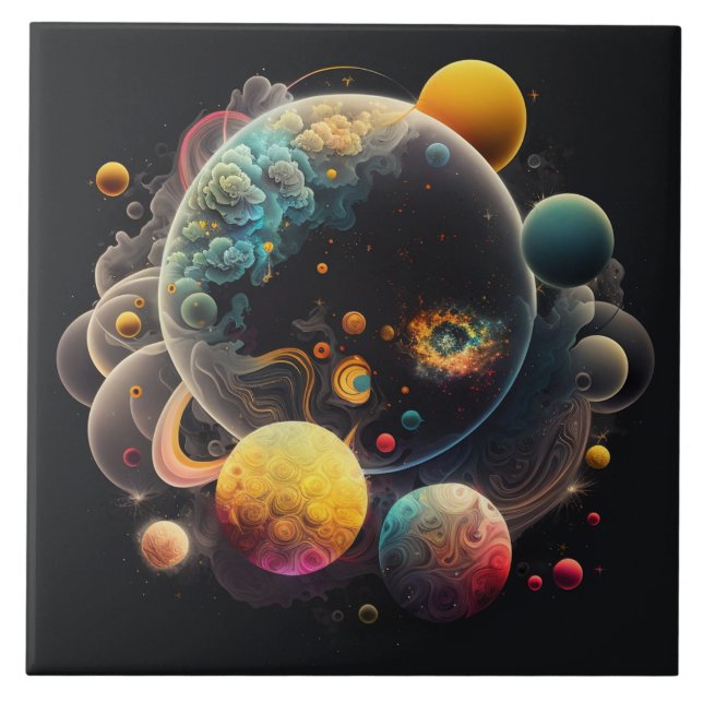 Aquarela Inspirada no Espaço (Frente)