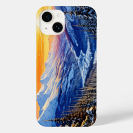 aquarela inverno manhã iPhone / iPad case