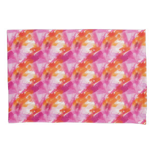 Aquarela Laranja Rosa Abstrato