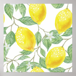 Aquarela Limon Kitchen Decor Art Poster