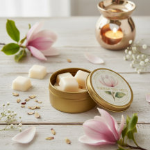 Aquarela Magnolia Wax Melilha Etiqueta