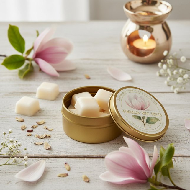 Aquarela Magnolia Wax Melilha Etiqueta (Criador carregado)