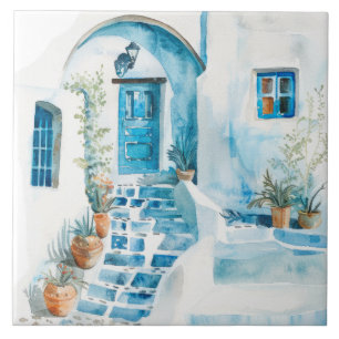Aquarela Mediterrâneo 