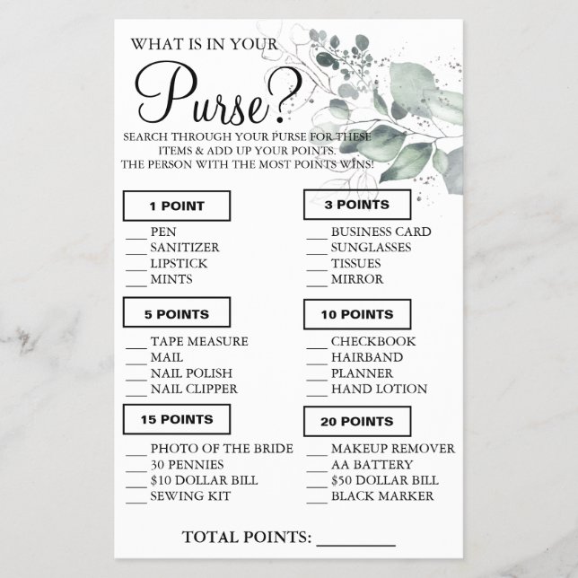 Aquarela O que está no seu cartão de Chá (Frente)