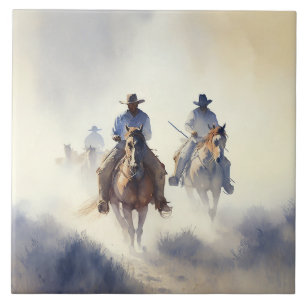 Aquarela Ocidental Empoeirada “Posse - A Caçada”