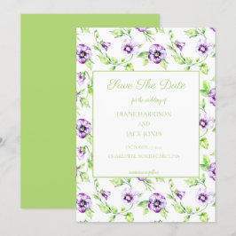 Aquarela Pensamento Cartão de Reserva de Data de C