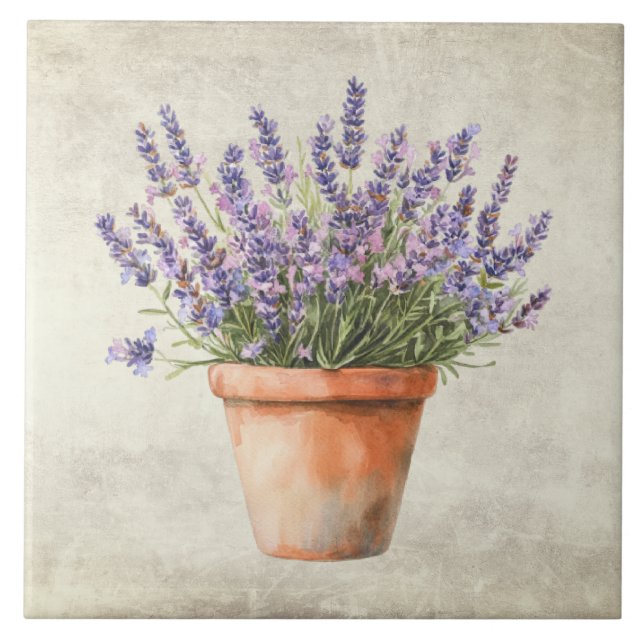Aquarela Rústica de Lavanda  (Frente)