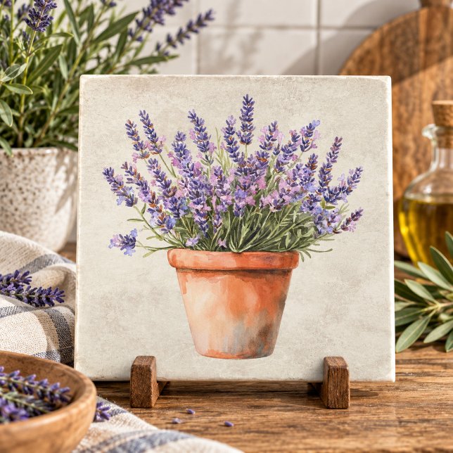 Aquarela Rústica de Lavanda  (Criador carregado)
