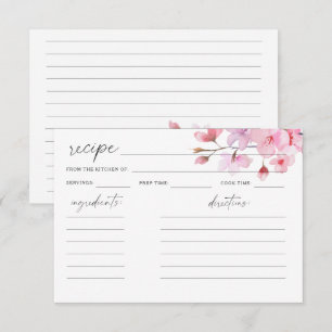 Aquarela Sakura - cartão de receita