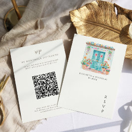Aquarela Sayulita México | Código QR RSVP Casament