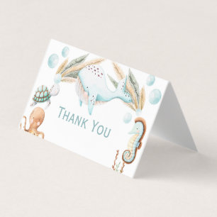 Aquarela Sob A Festa de aniversário Do Mar Obrigad