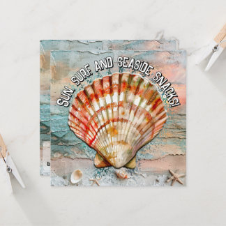 Aquarela Tranquila de Água do Mar com Pêssego e La