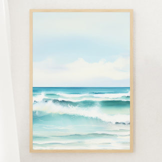 Aquarela Turquoise Beach Impressão 2 de 3 Poster