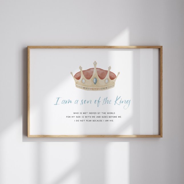 Aquarela um filho de Deus com poster da coroa (Criador carregado)