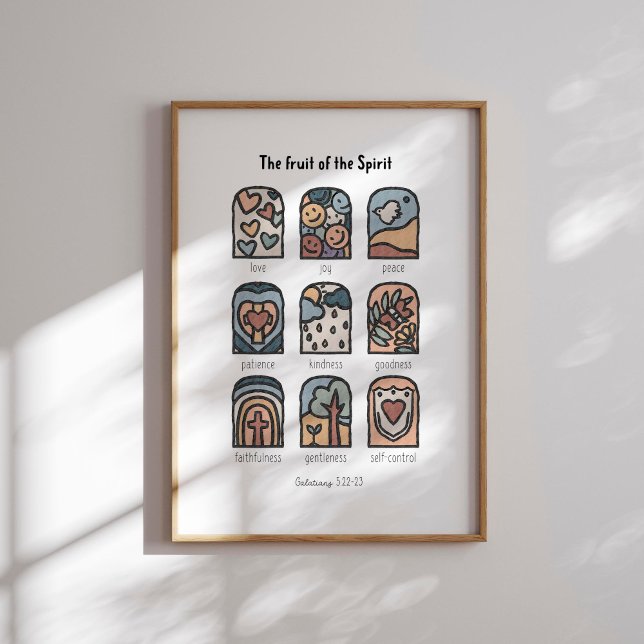 Aquarela varrida a fruta da poster (Criador carregado)