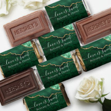 Aquarela Verde Dourada Marble Geode Love É Doce