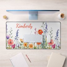 Aquarela Vibrante de Flores Silvestres Personaliza