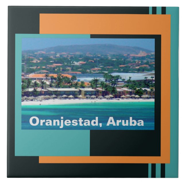 Aquarelas de Oranjestad, Aruba (Frente)