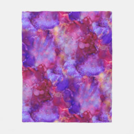 aquarelas fantasiosas, tons quentes: cobertor de v