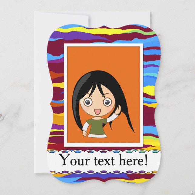 Aquarelas ondas ondas desenho abstrato (Frente)